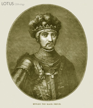 Edward, the "Black Prince." Illustration from Cassell (1902).