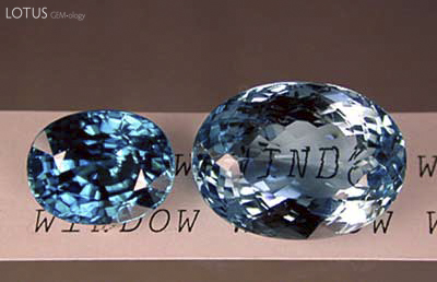 If a gem is cut too shallow, light will pass straight through, rather than returning to the eye as brilliance. This is termed a &ldquo;window&rdquo; (right). In well-cut gems, most light returns as brilliance (left). Brilliant areas are those showing bright reflections. Extinction is used to describe dark areas where little or no light returns to the eye. Photo by Wimon Manorotkul/Palagems.com.