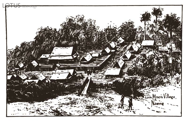 Na Wong village. From Smyth (1898) Five Years in Siam&mdash;From 1891 to 1896.