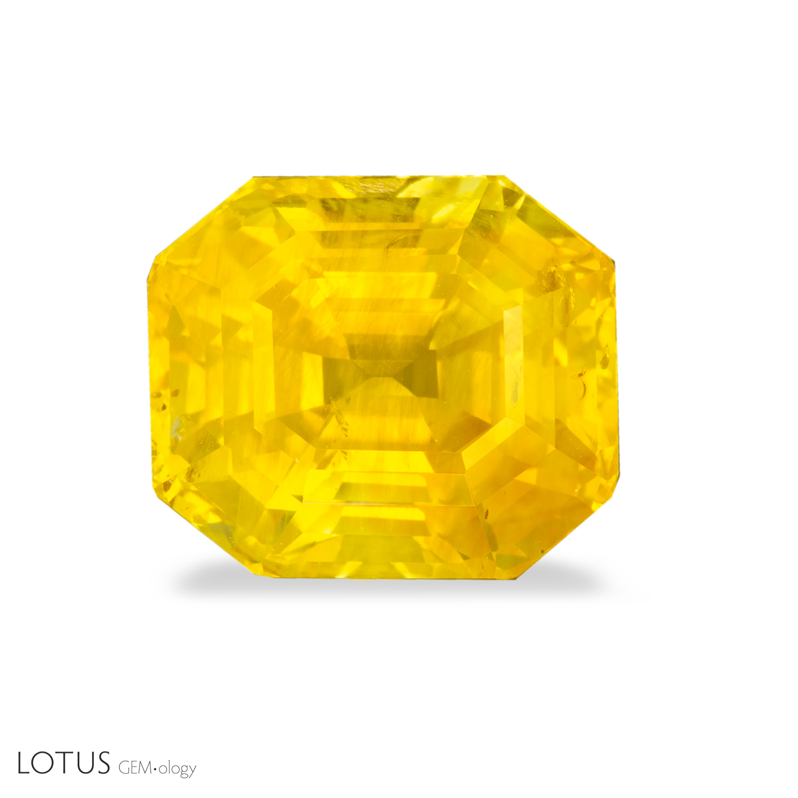 Right: After the fade test, the orange color became less pronounced and the stone appeared yellow.