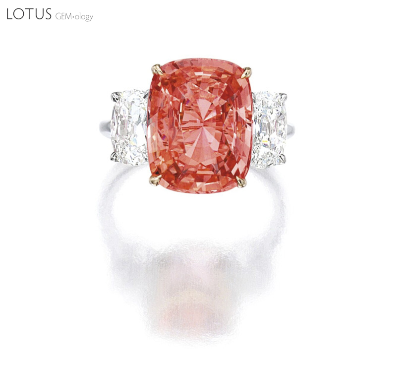 Padparadscha ring