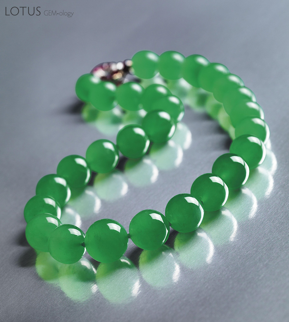 Figure 11.&nbsp;The record price at auction for jade was shattered in April 2014 when the Barbara Hutton-Mdivani necklace was purchased by the Cartier Collection for a staggering US$27.44 million. Image &copy; Sotheby's