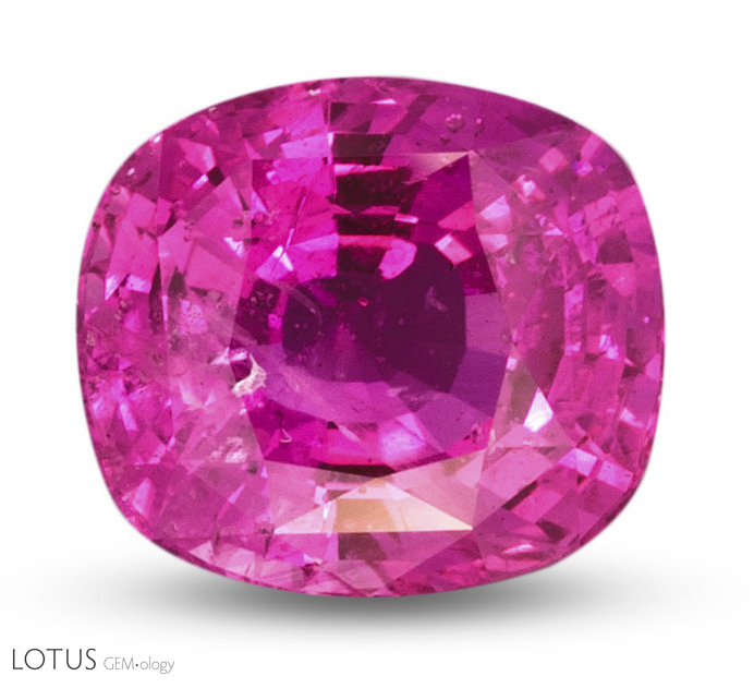 Hot pink sapphire