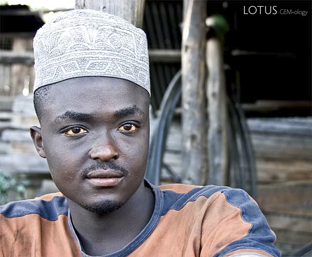 Kikuyu Mine owner, Nixon Monga, in Merelani's Block D tanzanite mine. Photo: Richard W. Hughes