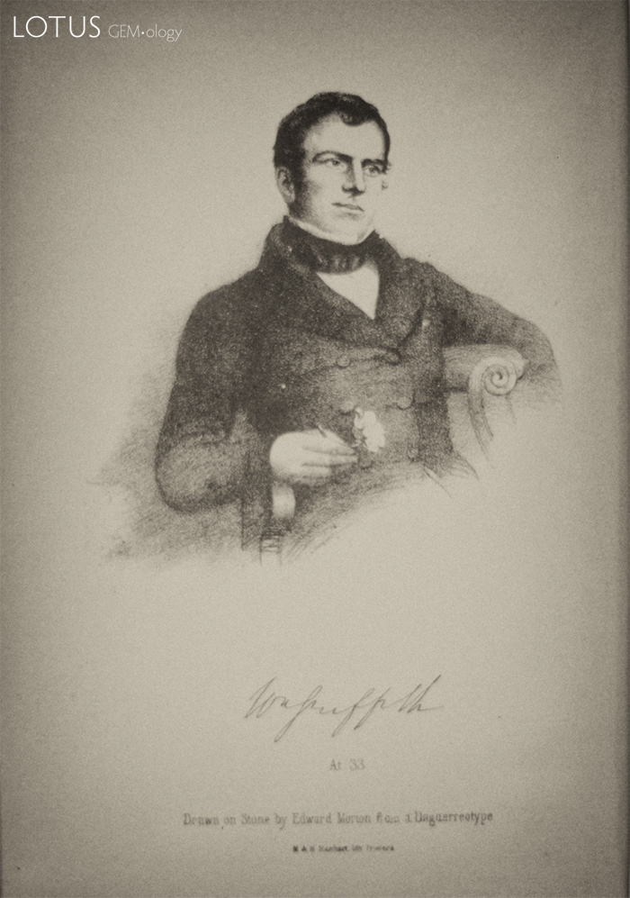 William Griffith, the first European to visit Burma's jade mines. (From Griffith, 1847)