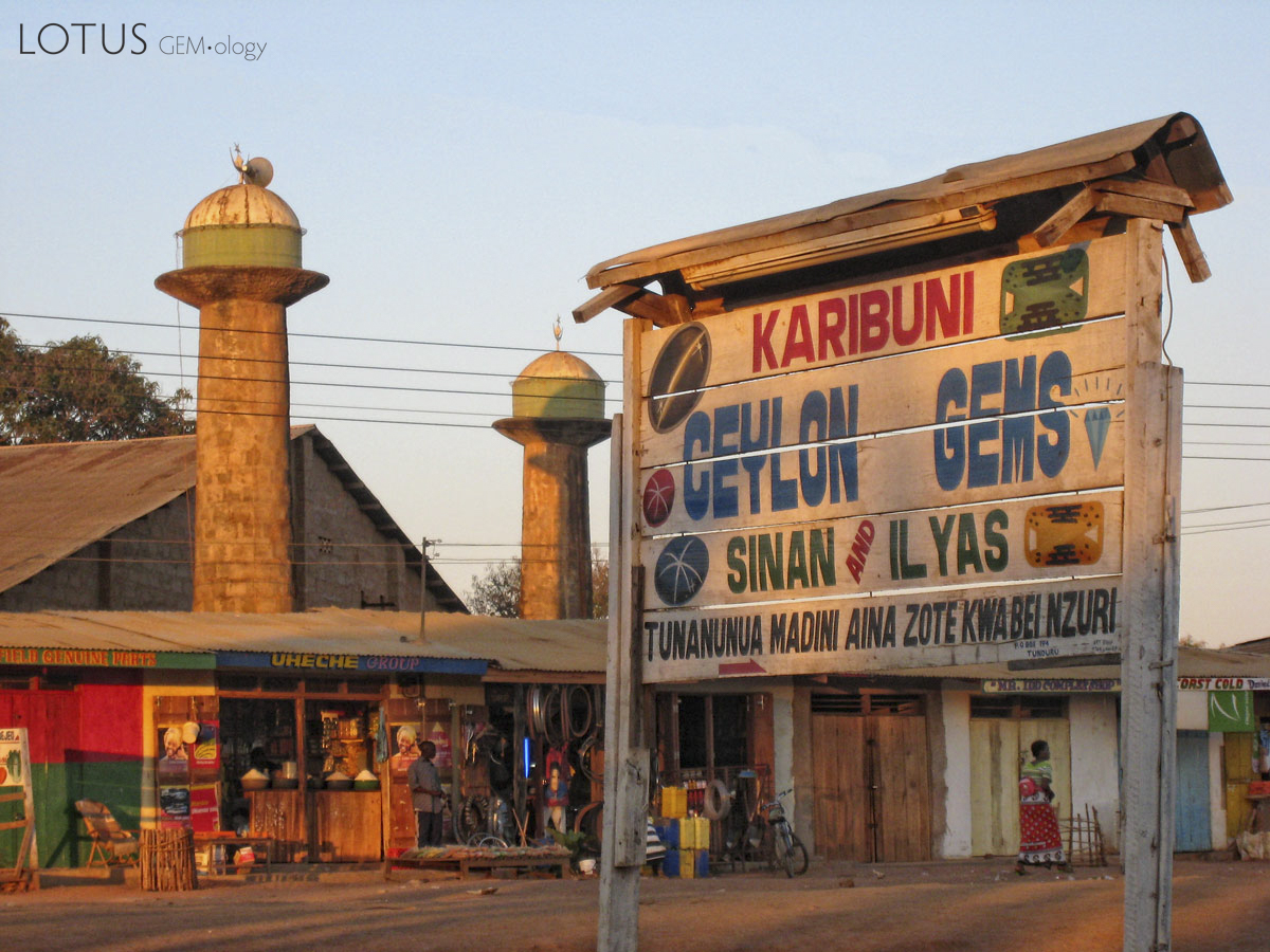 Foreign buyers from Sri Lanka and Thailand set up in Tunduru town (top), while Tanzanian brokers work the bush in places like Majimaji (below). Photos: Richard W. Hughes