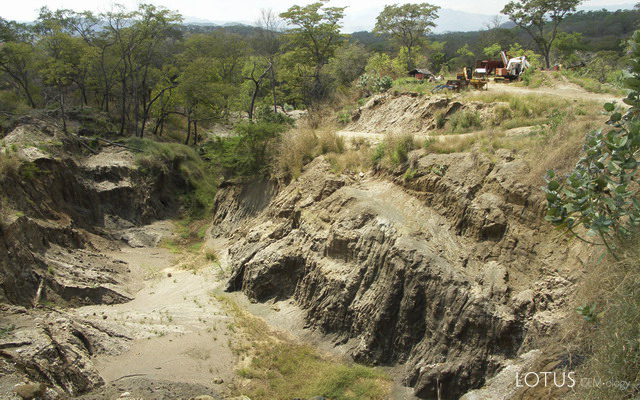 The abandoned Gongoni moonstone mine, near Kilosa, outside of Morogoro. Photo: Vincent Pardieu
