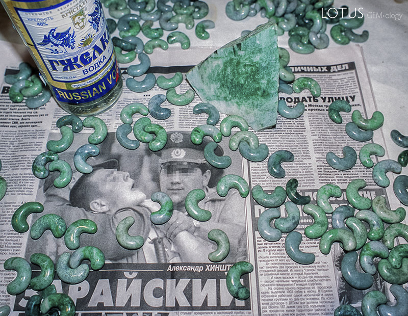 Local produce &ndash; Russian vodka and ornamental jadeite from Kazakhstan