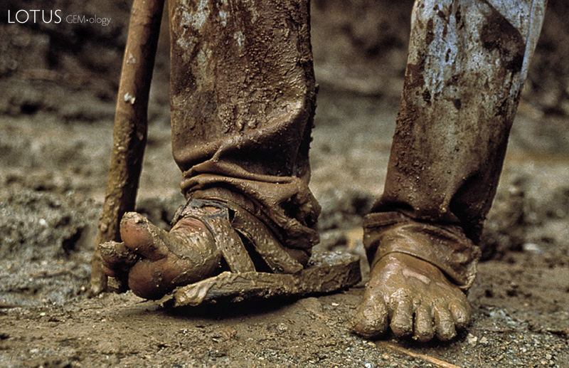 Captain Kin Maung Zaw's third set of footware, just before Namlam