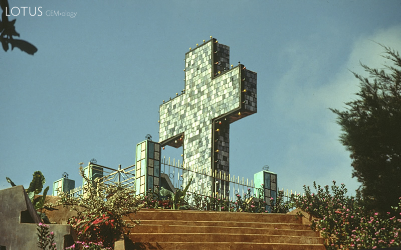 The famous jade cross above Sate Mu, near Hpakan, Burma.